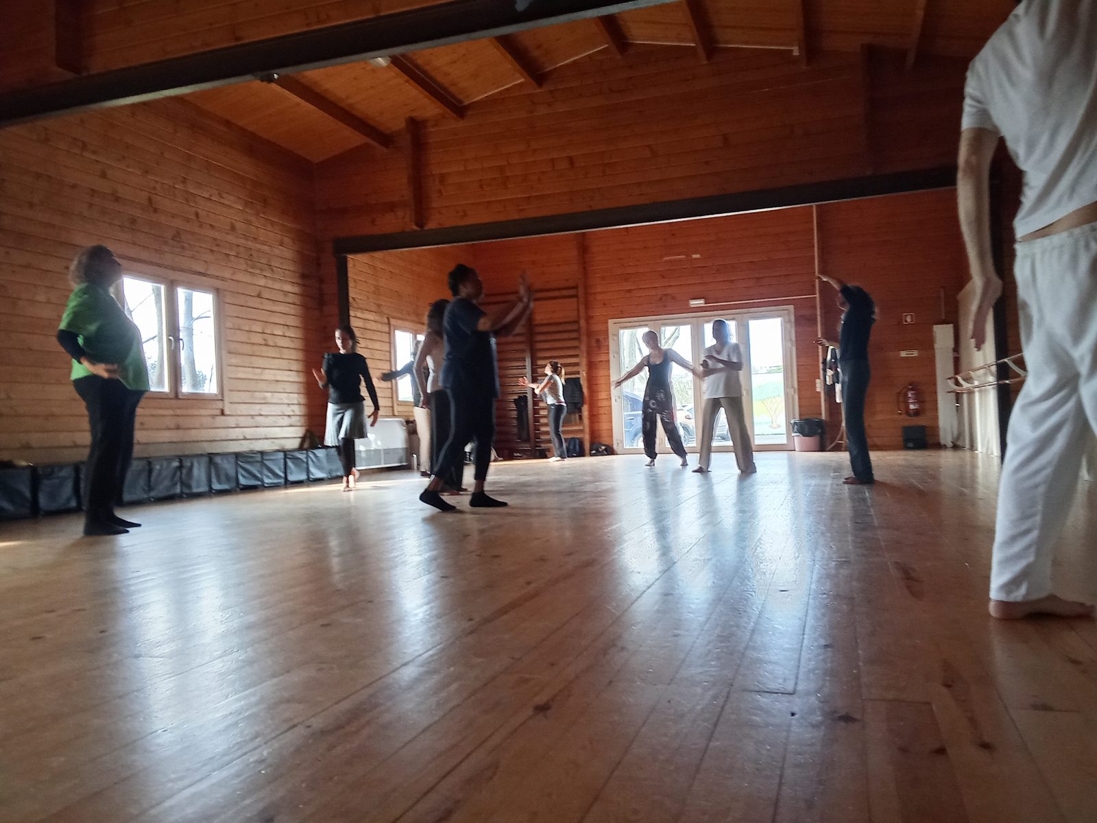 Participantes em vivência de Biodanza