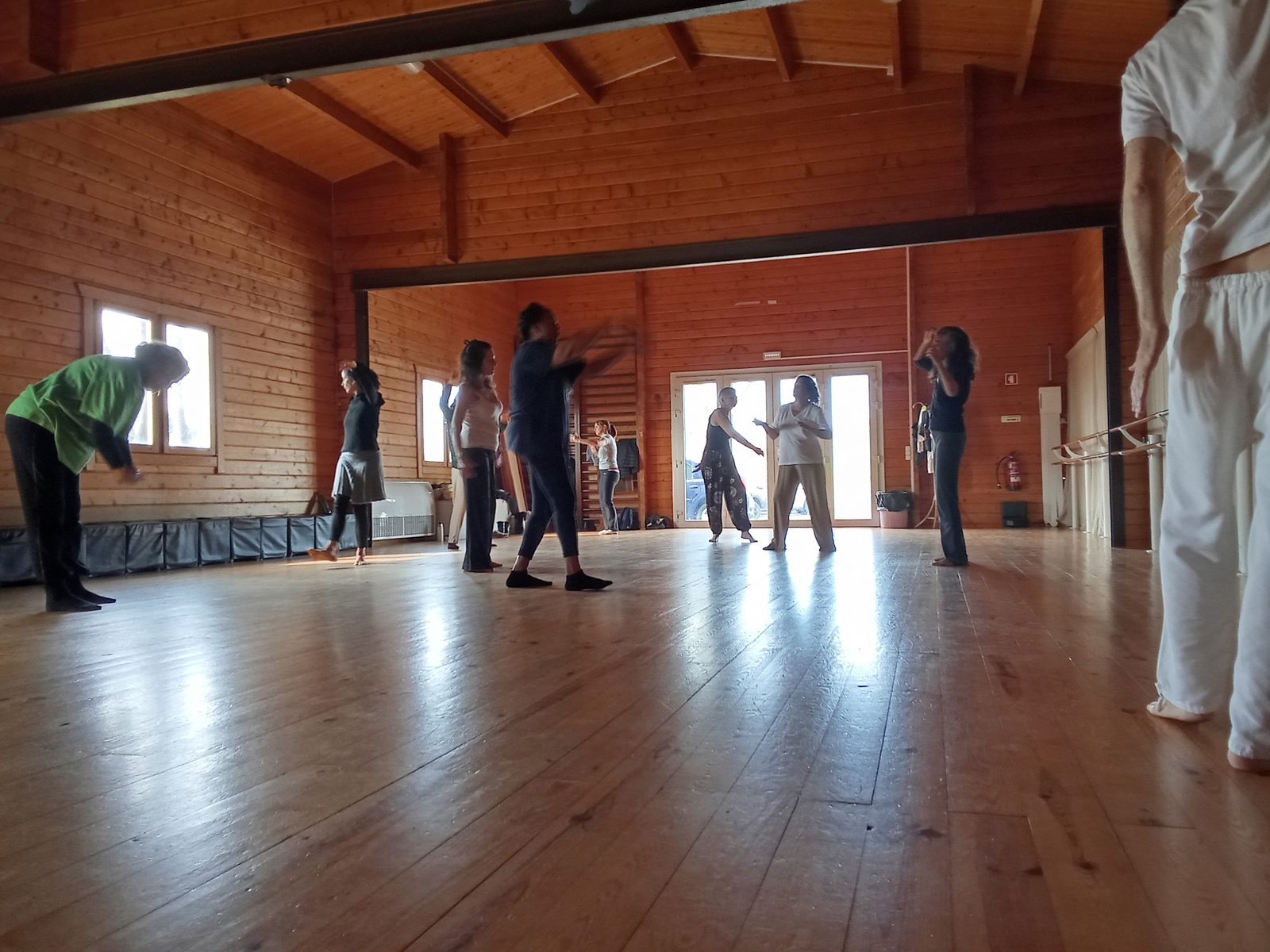 Participantes em exercício de Biodanza em Estoril